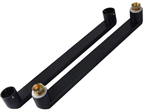 Außen-/Innen-Universal-Treppenhandlauf, Handläufe, Glastürgriff – 10 Längen, schwarzer 304-Edelstahl-Einzeltür-Push-Pull-Türgriff, geeignet für Zuhause/Geschäft/Büro, Länge 640 mm, Länge