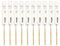 EMSea 10pcs Brocas de Vástago Hexagonal 1,5 Mm Broca Helicoidal de Vástago Hexagonal 1/4 de Pulgada Juego Brocas de Acero de Alta Velocidad para Vidrio Madera Acero Inoxidable Metal Plástico
