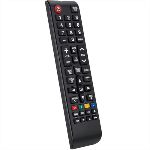 Universal-Fernbedienung kompatibel mit Samsung TV, Ersatz für alle Modelle, einfache Installation, ohne Programmierung, langlebig, ergonomisch gestaltet