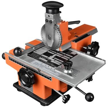 XCSCUK Nameplate Stamping Machine, Dog Tag Printer, Semi-Automatic Embosser Metal, Nameplate Label Printing Marking Machine (5mm)