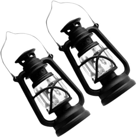 Toyvian 2 Stück Puppenhaus-hurrikan-Laterne, Miniatur-kerosin-led-Lampe, Puppenhaus-Retro-Laterne, Miniatur-szenenlampe, Ornamente Für Puppenszenen-Dekorationen, Keine Batterie