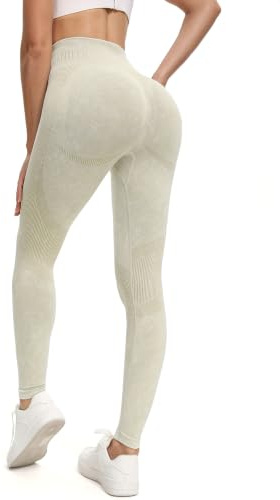 Shgiloo Leggings für Frauen Nahtlose Stretch Gym, hohe Taille Butt Lifting Yoga Pants, Buttery Soft Tummy Control Sports Tights