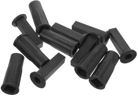 Ciieeo 6 Pcs Black Plastic Christmas Tree Stand Stable Easy Setup for Xmas Tree and Flagpole Decoration