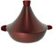 Tajine Tous Feux dont Induction - Plat Tajine Marocain 28cm Marmite tajine avec Couvercle en Aluminium antiadhésif - Bordeaux
