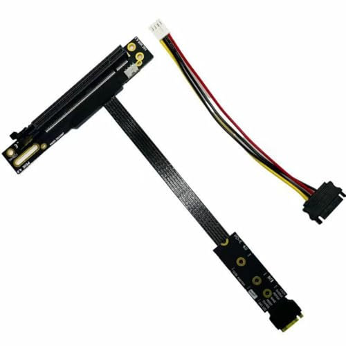 Fcuajdkq VGA-Adapterkabel, praktisch, multifunktional, M.2 auf PCIE X16, für SSD M.2 Nvme auf PCIE 4.0 X4ES, 50 cm