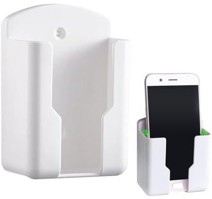 Soporte para control remoto de pared, no necesita taladrar, caja organizadora remota fácil de instalar, contenedor montado en la pared para controles remotos de TV, organizador de almacenamiento