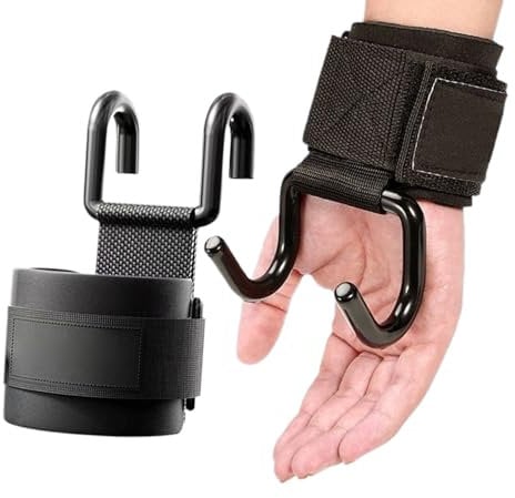 Ganchos de muñeca para levantamiento de pesas, ganchos de levantamiento de pesas | Grips de muñeca STACTES HORAS DURTS,Gimnasio El levantamiento de ganchos de tracción para potencia de potencia,
