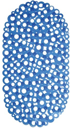 Showerdrape Otto Blue Anti Slip PVC Bath Mat 69cm x 36cm