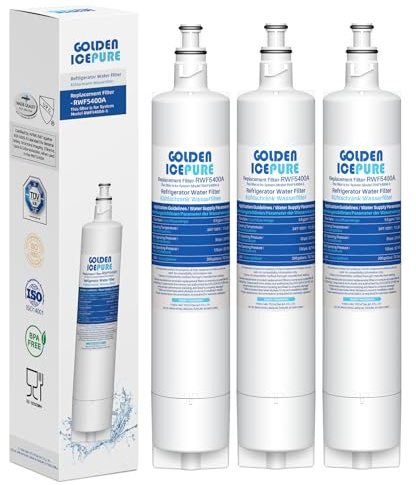 GOLDEN ICEPURE Kühlschrank-Wasserfilter kompatibel mit Fisher & Paykel 847200; RS9120W Activesmart integriertes Modell – anwendbar für Produktcodes ab 25xxx, 3 Stück