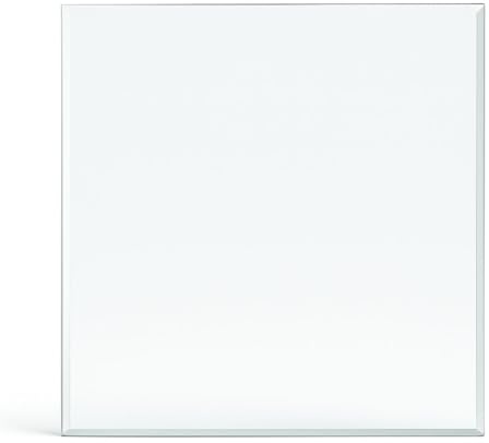 Feuercampus Funkenschutzplatte Glas Quadrat 100x100x0,8 cm ESG Kamin Bodenplatte hitzebeständig Schutzplatte Feuerstelle Ofenunterlage Sicherheitsglas Funkenschutz Kamin Glasplatte