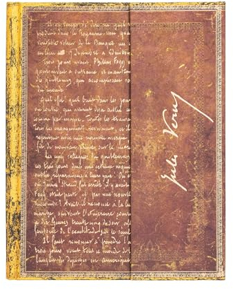 Paperblanks - Verne, Around the World - Embellished Manuscripts Collection - Ultra - Lined - Wrap Closure - 120 Gsm