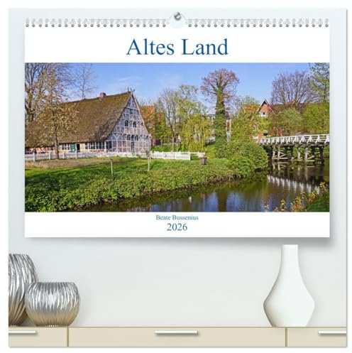 Altes Land 2026 (hochwertiger Premium Wandkalender 2026 DIN A2 quer), Kunstdruck in Hochglanz: Mit dem Fahrrad durch das alte Land bei Stade (CALVENDO Orte)