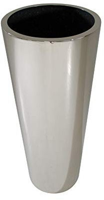 VIVANNO Pflanzkübel Blumenkübel Pflanzgefäß Übertopf Edelstahl poliert Mira - 90 x 45 cm