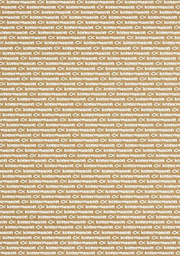 Ursus 62194603 - Designkarton Young Spirit, Konfirmation, DIN A4, 250 g/qm, 5 Blatt mit Banderole, aus Kraftkarton, einseitig bedruckt, ideal für kreatives Basteln