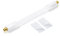 conecto CC50243 Premium Fensterdurchführung für SAT Kabel koaxial inkl. Klebepads (F-Kupplung auf F-Kupplung, vergoldet) inkl. Klebepads, weiß, 20 cm