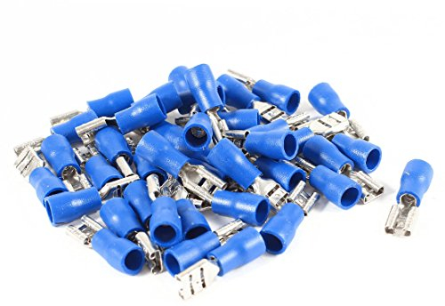 Aexit 40 Pcs Blue Pre Isolierte Hülsen AWG16-14 Kabel Verbinden Kabelschuh Crimp-Terminals FDD 2-187 (ed6143992cc25eb3fc1788d0db775877)