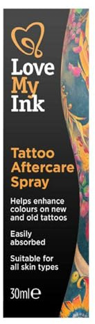 LOVE MY INK TATTOO AFTERCARE SPRAY(D) White