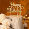 AILEXI Handgemachte 1 GRAF Alles Gute zum Geburtstag Glitter Kuchen Dekorieren Topper - Happy Birthday Gold