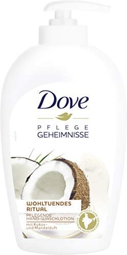 Dove Pflegegeheimnisse Pflegende Hand-Waschlotion Wohltuendes Ritual Flüssigseife mit Kokos- und Mandelduft 250 ml