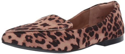 Amazon Essentials Damen Flacher Loafer, Rosé Leopardenmuster, 38 EU