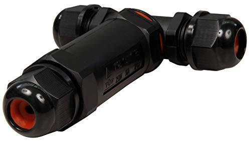 McPower Kabelverbinder | IP68, 5-polig (110×94×29mm) | Wasserdichter Verbindungskasten für Außen, Feuchtraum, Garten