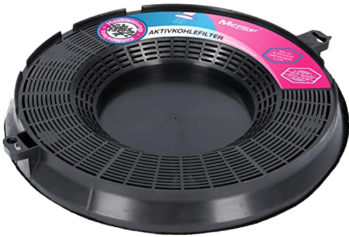 McFilter I 1x Aktivkohlefilter für Dunstabzugshaube geeignet für Kohlefilter AEG 9029800506 + 9029793610, Elice Model Type48, Whirlpool 480122101262, IKEA Nyttig FIL900 - Filter für Abzugshaube