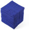Glynniss Lot de 12 torchons de cuisine très absorbants 100 % coton pour la vaisselle et le nettoyage Bleu marine