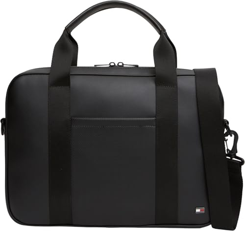 Tommy Hilfiger Men Th Foundation AM0AM14727 Sac d'ordinateur Noir Taille unique