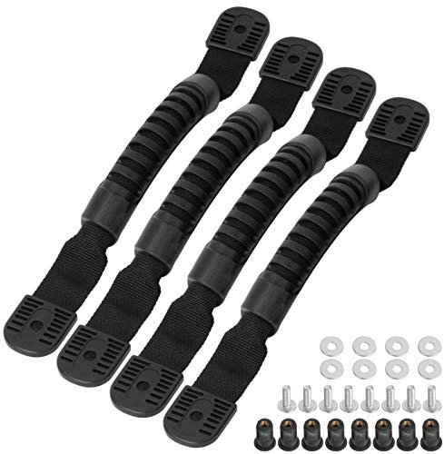 LIXADA Kayak Carry Handles 4pcs Black Kayak Accessories Kayak Handles