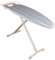 Table à repasser pliable BERMUDE en acier 124x40 H94cm avec repose fer et repose centrale vapeur