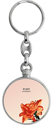 Toff London Porte-clés fleur de lys orange
