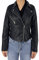 JOPHY & CO. Giacca Corta Chiodo Donna Ecopelle con Tasche & Cerniere (cod. 2560, 33107, 3985 & 2502) (Nero (cod. HM30), S)