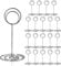 HomWanna Table Number Holders 20Pcs - 3.35 Inch Place Card Holder Table Number Stands for Wedding Party Graduation Reception Restaurant Home Centerpiece Decorations Office Memo Picture Photo (Silver)
