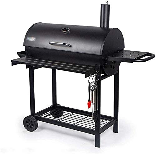 Samnuerly Barbacoa Parrilla Barbacoa Hogar Cocina Picnic Calidad de Picnic Barbacoa de carbón de Acero Inoxidable Grueso con Estante de Picnic Extensible Salvaje