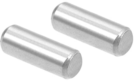 PATIKIL 3x8mm Tassello Perno, 50pz 304 Acciaio Inox Acciaio Cilindrica Perno，Spina Centraggio Perno di Supporto in Metallo, Argento Tono