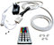 1-5 m RGB 12V / 230V Netzstecker + Verlängerung (3m) LED Streifen Stripe Licht Unterbankbeleuchtung Saunabeleuchtung Saunalampe (5m - m/21,39€)