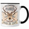 Trendation - Jäger Jagen Ihr Essen Tasse Geschenk für Jäger Becher Männer Spruch Jagd Jagen (Schwarz)