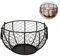 Eierkorb Drahtkorb Metall Eierhalter Tisch Retro Eier-Korb Küchen Korb Obst Gemüse Landhaus Metall-Korb Vintage Tischdekoraton Huhn Form Eierkörbe Obstkorb Figur Eisen Kunst(Sortierte Farbe)