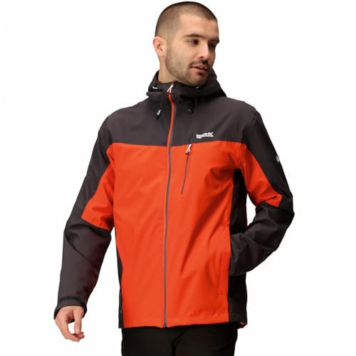 Regatta Birchdale Outdoorjacke Regenjacke Herren, Größe:M, Farbe:Orange