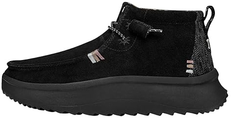 Hey Dude COMOD SWAG SILBERFORMA DAMEN WENDY PEAK HI SUEDE SCHWARZ talla 36