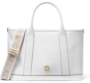 Michael Kors Luisa Medium Satchel, Optisches Weiß, One size