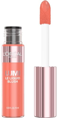 L'Oreal Paris True Match Lumi Le Blush liquide, formule légère et intense avec pigments liquides, corail riche rosé, 1,9 ml
