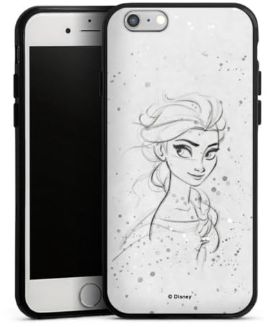 Silikon Hülle kompatibel mit Apple iPhone 6s Case schwarz Handyhülle Disney Frozen ELSA Frozen