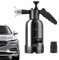 Pulverizador de espuma para coche, 2 L, botella pulverizadora a presión con boquilla de goma no espuma manual | Pistola bomba de espuma para coche, pulverizador de mano, lavado de coche, 33 x 12,5 cm