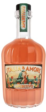 Italia & Amore Aperitivo Likör | Der Premium Aperitiv aus 100% Natürlichen Zutaten | Handcrafted Genuss für Amore Spritz & mehr | 1 x 700ml | 15% Vol.