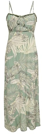 ONLY Women's Onlnelly Life Alexa Midi Dress Noos Ptm, Hedge Green, XS