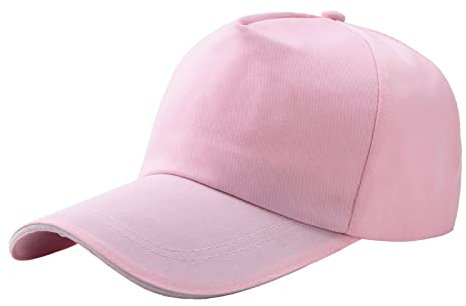 Rubber Visor Men's and Women's Summer Fashion Casual Cap Peaked Cap Visors Glasses for Women (Pink, One Size)