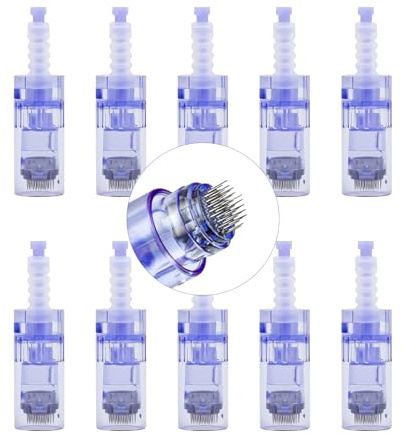 Microneedling Nadeln, 10 Stück 36 Pin Ersatz Nadelpatrone Cartridges für Dermapen Ultima A6, 10 Stück/Packung