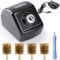 YIHUA 200W Nettoyeur de pointes de fer à souder motorisé en cuivre avec capteur infrarouge 6 brosses en laine de laiton adaptateur d'alimentation 12V compatible avec les pointes YIHUA C210, C245, C235