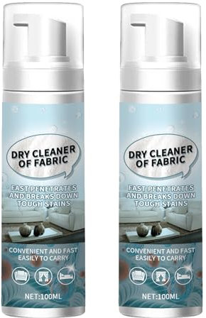 Sofa Reiniger,Stoff Sofa Reinigungsschaum,Teppich Tiefenrein Polsterreiniger Konzentrat,Trockenpflege Fleckenentferner,Wäscheflecken Trockenentferner,100ML*2PC